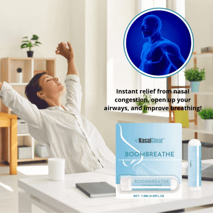 NasalClear™ neusinhalator | Verlicht onmiddellijk verstopte neus, opent de luchtwegen en verbetert de ademhaling!