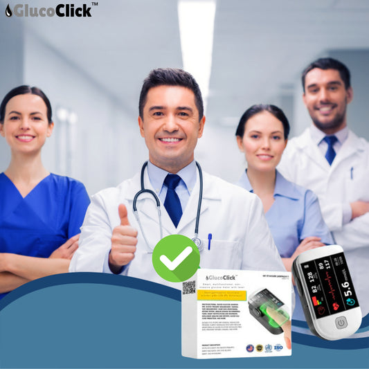 GlucoClick™ Pulse Oximeter | Beheer je diabetes 24/7 zonder naalden!